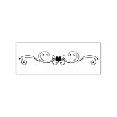 ハートと渦巻きウッドアートスタンプ ラバースタンプ (インプリント)