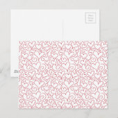 ハートと渦巻き ポストカード (正面/裏面)