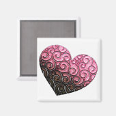 ハートと渦巻き マグネット (正面/裏面)