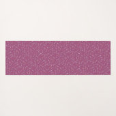 ハートと甘いピンクを振パーソナライズされたる ヨガマット (裏面(横))