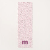 ハートと甘いピンクを振パーソナライズされたる ヨガマット (正面)