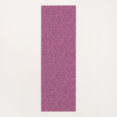 ハートと甘いピンクを振パーソナライズされたる ヨガマット (裏面)