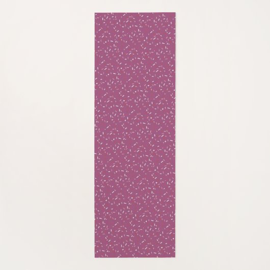 ハートと甘いピンクを振パーソナライズされたる ヨガマット (裏面)