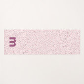 ハートと甘いピンクを振パーソナライズされたる ヨガマット (正面(横))