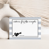 ハートと矢印モノグラム |カップルのアドバイス アドバイスカード