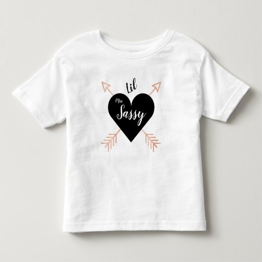 ハートと矢印 トドラーTシャツ (正面)