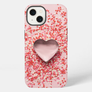 ハートと紙吹雪のスプリンクル iPhone 13ケース