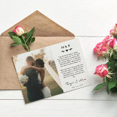 ハートと緑の印刷メッセージ結婚の感謝 サンキューカード