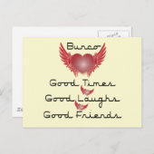 ハートと翼のバンコの良い時間 ポストカード (正面/裏面)