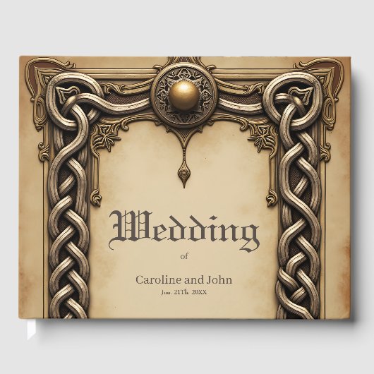 ハートと翼を持つケルトの優雅さ。 ゲストブック (正面)