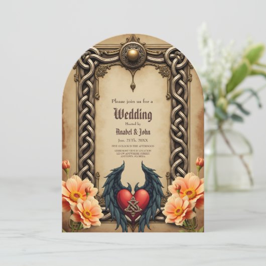 ハートと翼を持つケルトの優雅さ。 招待状 (スタンド正面)