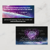 ハートと脳通信 名刺 (正面/裏面)