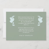 ハートと自動車/たった今結婚しました結婚の発表 招待状 (裏面)