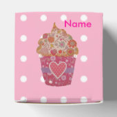 ハートと花のカップケーキ フェイバーボックス (上部)