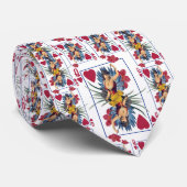 ハートと花の女王 ネクタイ (ロール)