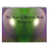 ハートと花の年 カレンダー (カバー)