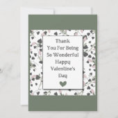 ハートと花びら:感謝のバレンタインの挨拶 シーズンカード (正面)