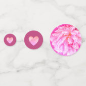 ハートと花オンバラ金ゴールド コンフェッティ (裏面)