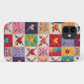 ハートと花キルト Case-Mate iPhoneケース (裏面(横))