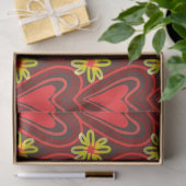 ハートと花ティッシュペーパー 薄葉紙 (ギフト)