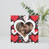 ハートと花写真バレンタインデー (スタンド正面)