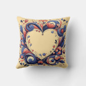 ハートと花装飾用クッション クッション (裏面)