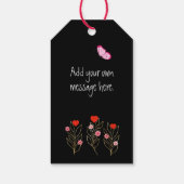 ハートと花 ギフトタグ (裏面)