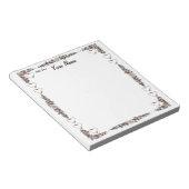 ハートと花 ノートパッド (アングル)