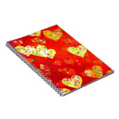 ハートと花 ノートブック (右側)