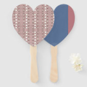 ハートと花 ハンドファン (正面&裏面)