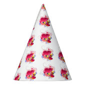 ハートと花 パーティーハット (左)