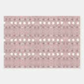 ハートと花 ラッピングペーパーシート (正面2)