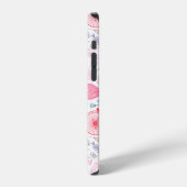 ハートと花 iPhoneケース (左側面)
