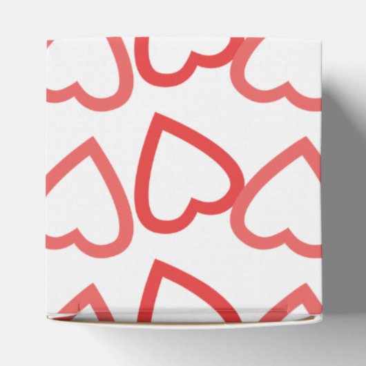 ハートと花for私のバレンタインデーのお願いボックス フェイバーボックス (上部)