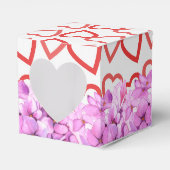 ハートと花for私のバレンタインデーのお願いボックス フェイバーボックス (正面サイド)