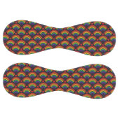 ハートと虹のパターン ソフトボール (パネル)