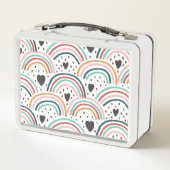 ハートと虹 メタルランチボックス (裏面)