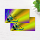 ハートと蝶が虹を描く (デスク)