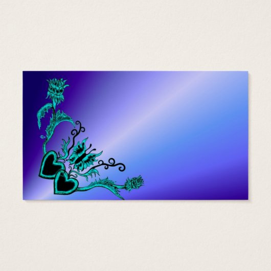 ハートと蝶が虹を描く (裏面)