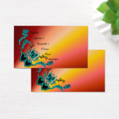 ハートと蝶が虹を描く (デスク)