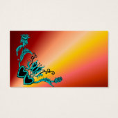 ハートと蝶が虹を描く (裏面)