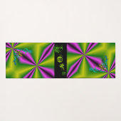 ハートと蝶が虹を描く ヨガマット (裏面(横))