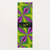 ハートと蝶が虹を描く ヨガマット (裏面)