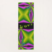 ハートと蝶が虹を描く ヨガマット (裏面)