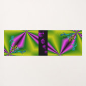 ハートと蝶が虹を描く ヨガマット (裏面(横))