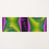 ハートと蝶が虹を描く ヨガマット (正面(横))