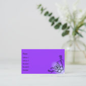 ハートと蝶が虹を描く 名刺 (スタンド正面)