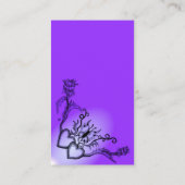 ハートと蝶が虹を描く 名刺 (裏面)