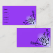 ハートと蝶が虹を描く 名刺 (正面/裏面)