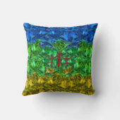 ハートと蝶のフラッグアマジグ装飾用クッション クッション (裏面)